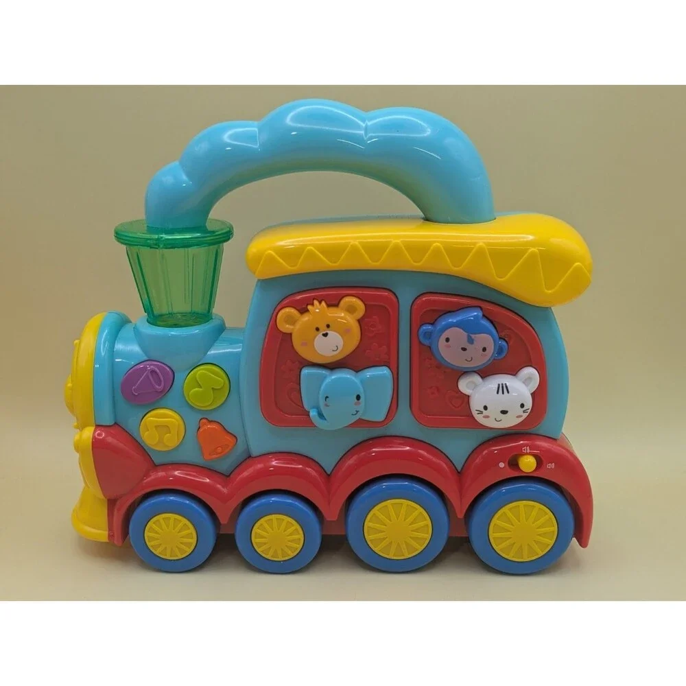 Big Steps Musical Baby Animal Train Toy Light Up Sound Interactive Toddler Choo